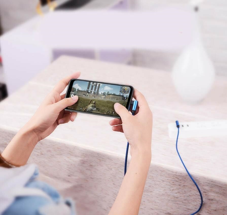 90 Degree Angle 6ft USB Cable For Apple and Type C Cable 2A Data Sync Charging