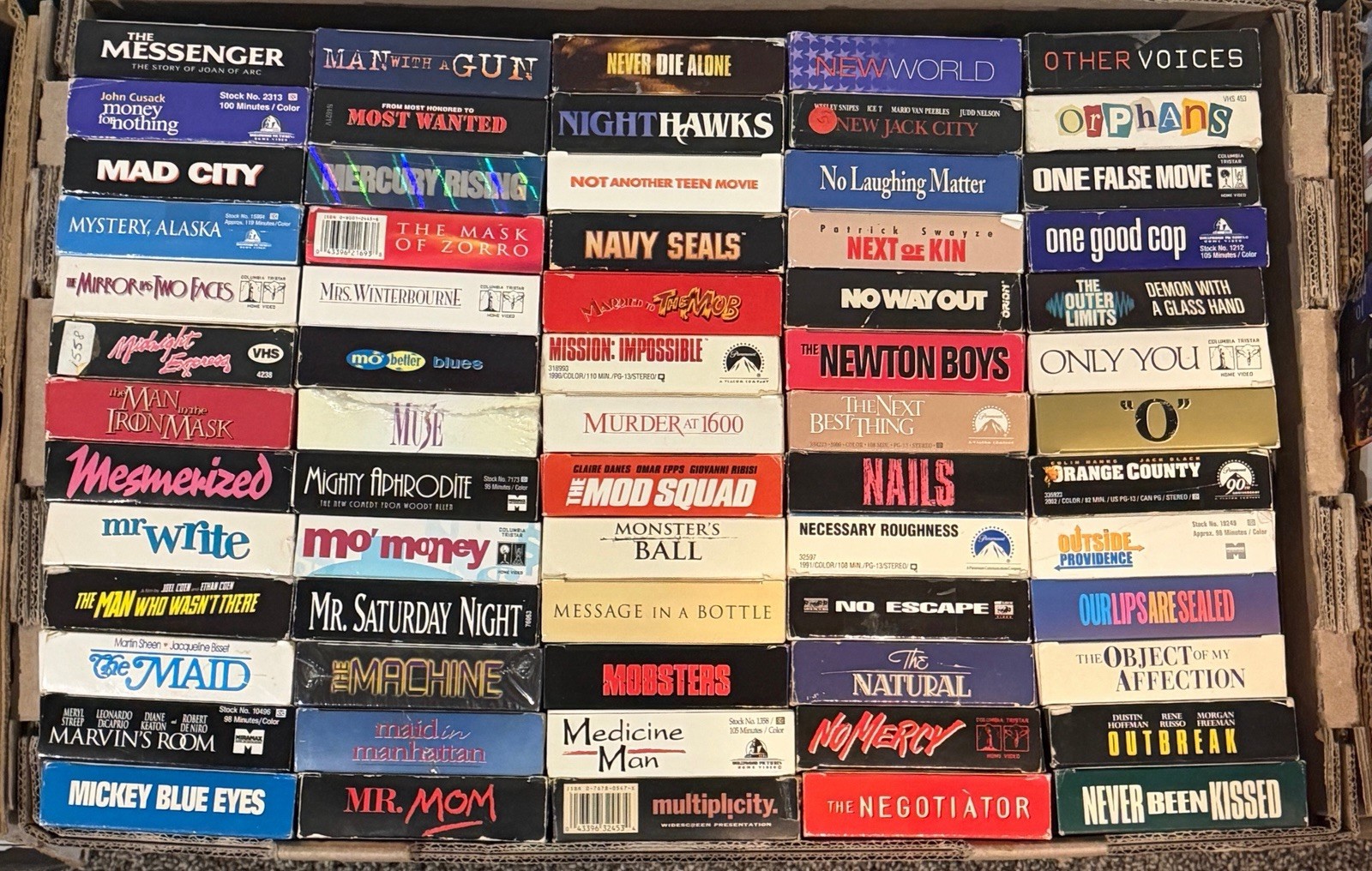 Pick 6 VHS Movies- Build Your Own Lot! Choose Titles- Buy More & Save- 90s Retro
