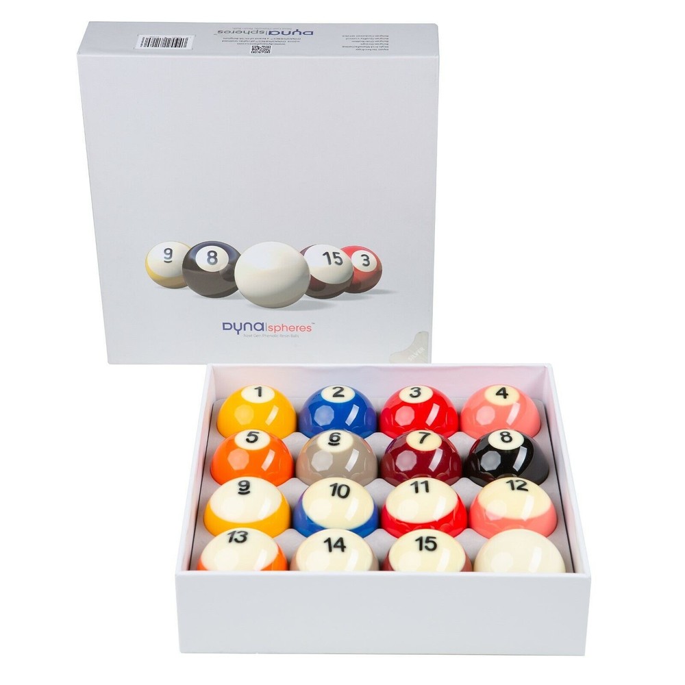 Dynasphere Silver 2-1/4 in. Belgian Pool Balls (NEW)