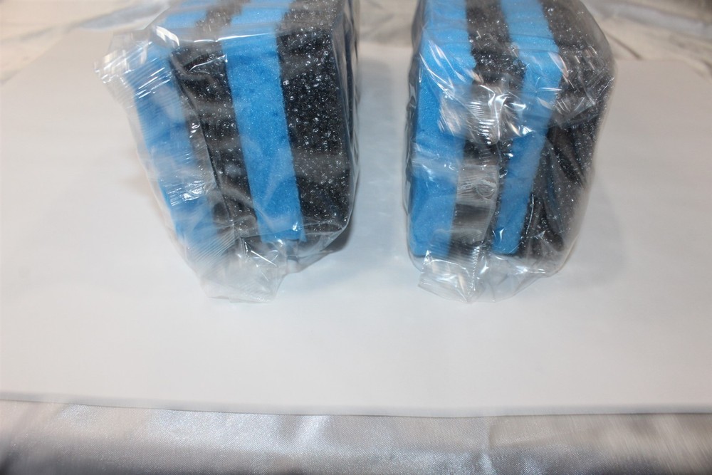 Multi Purpose Sponge Scrubbers 12 Count Dual Sided Sponge and Scrubber