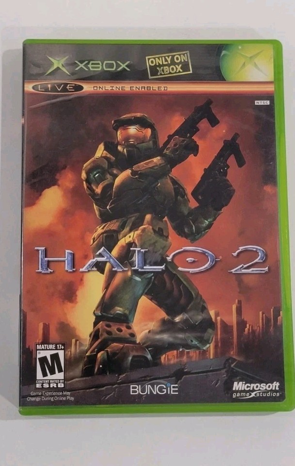 Halo 2 (Microsoft Xbox, 2004) Authentic Replacement Case Only