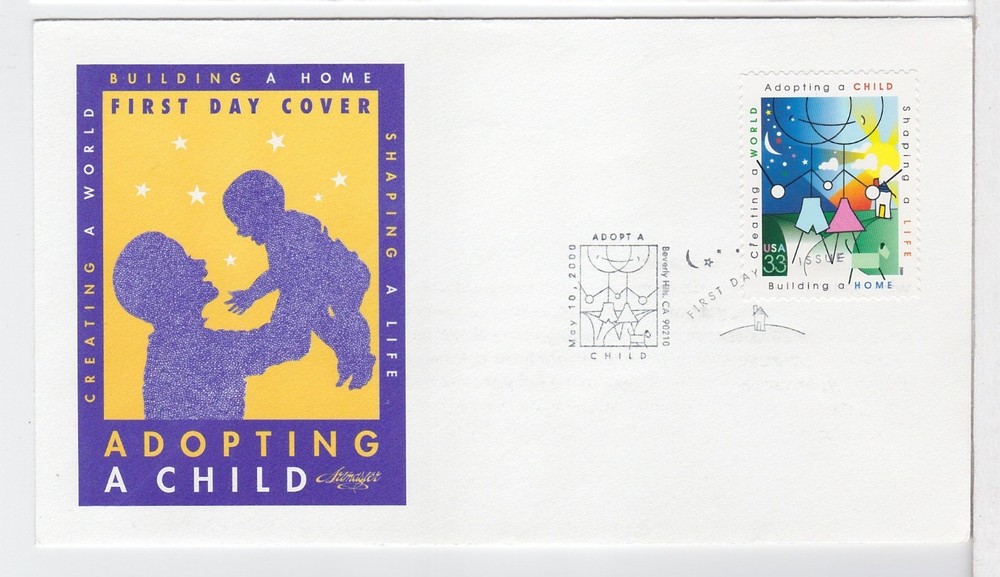 TurtlesTradingPost- Adoption  #3398 2000 FDC- Artmaster Cachet