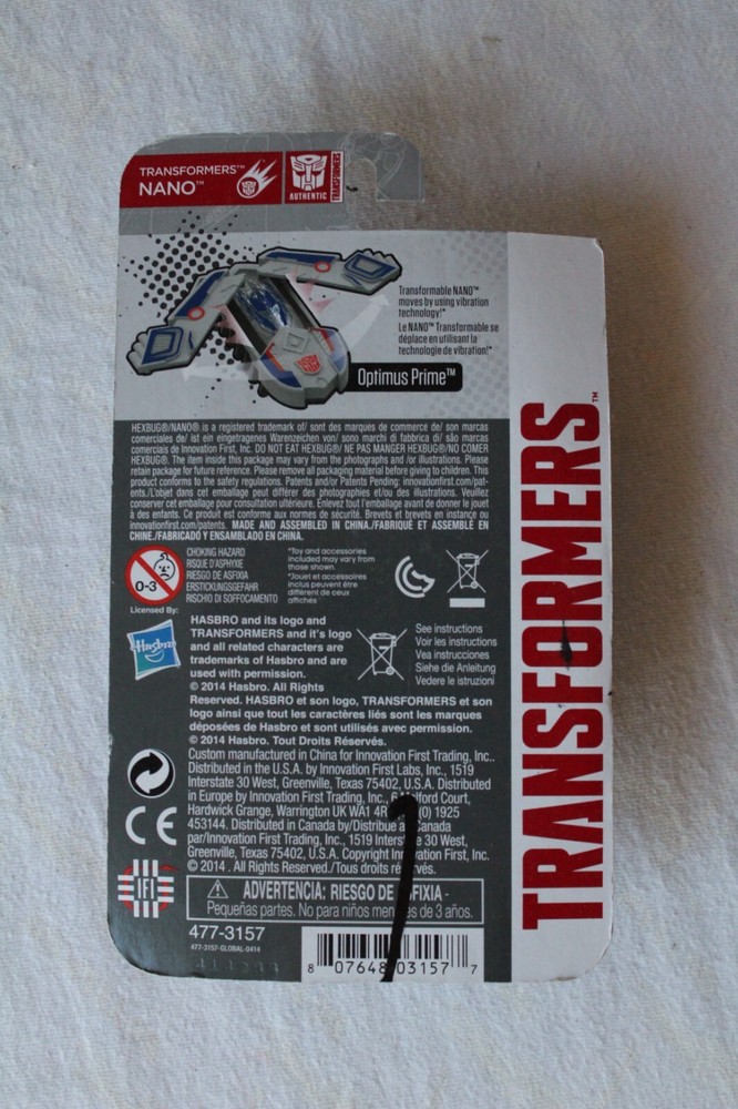HexBug Nano Transformers SILVERKNIGHT MOC NEW 2014 Hasbro Micro Robotic Creature