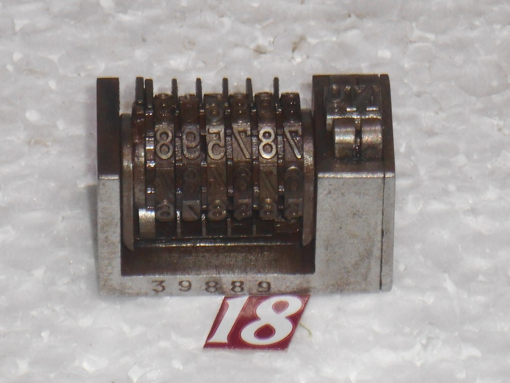 Reverse letterpress numbering machine | 18