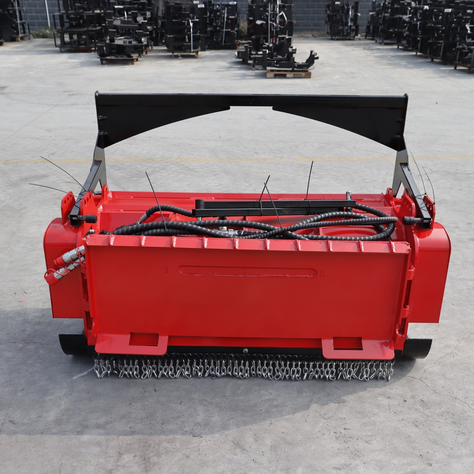 46in Forestry Mulcher Attachment Wood Chipper Brush Mower Fits Bobcat Skid Steer