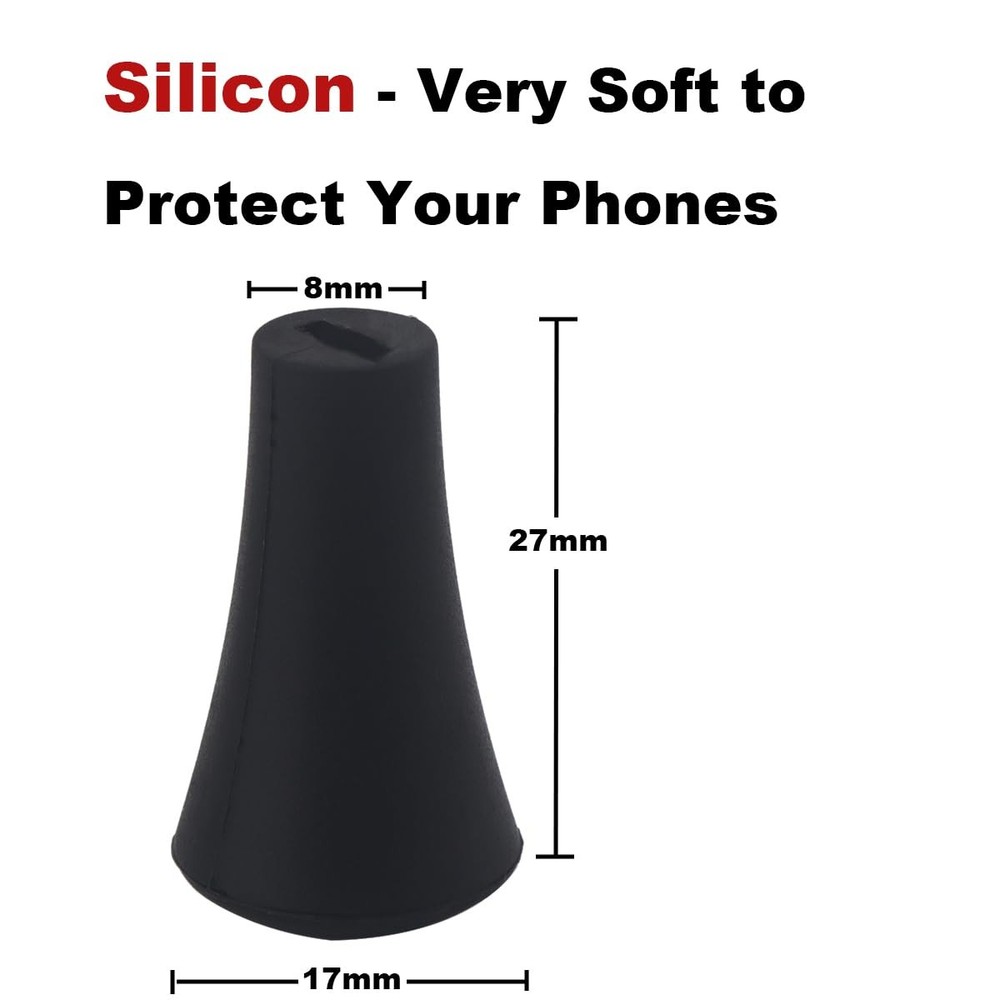 Rubber Tips for Ram Mounts X-Grip Mount, Balck & Red Silicone Caps | Accessor...