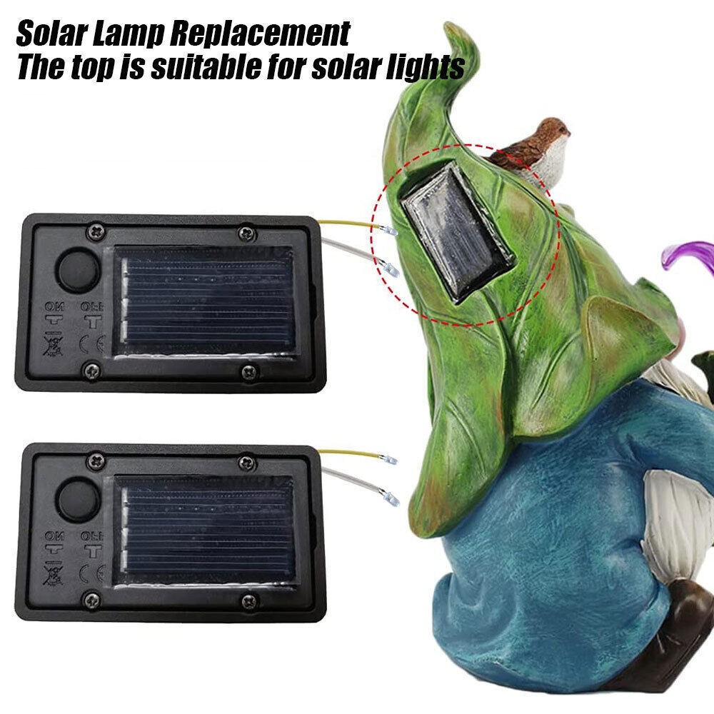 2x Garden Solar Powered Replacement Rectangular LED Light Box for Lantern Lamp