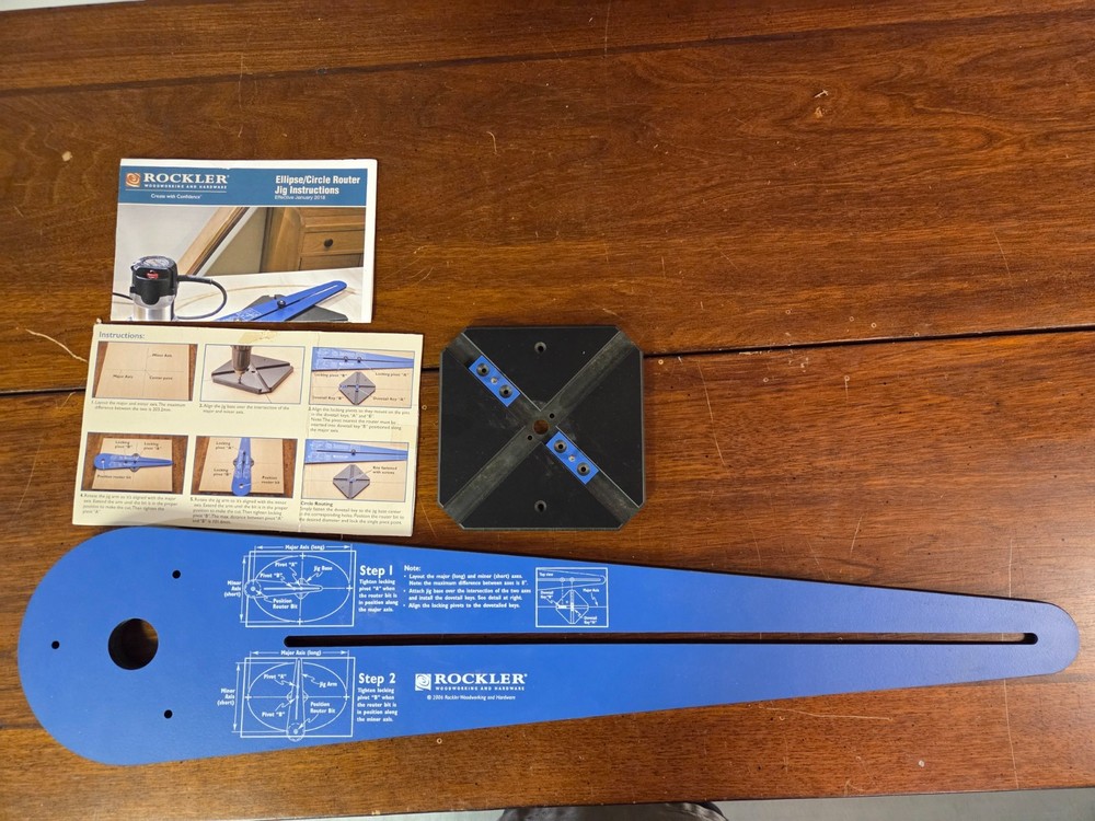 Rockler Ellipse/Circle Router Jig