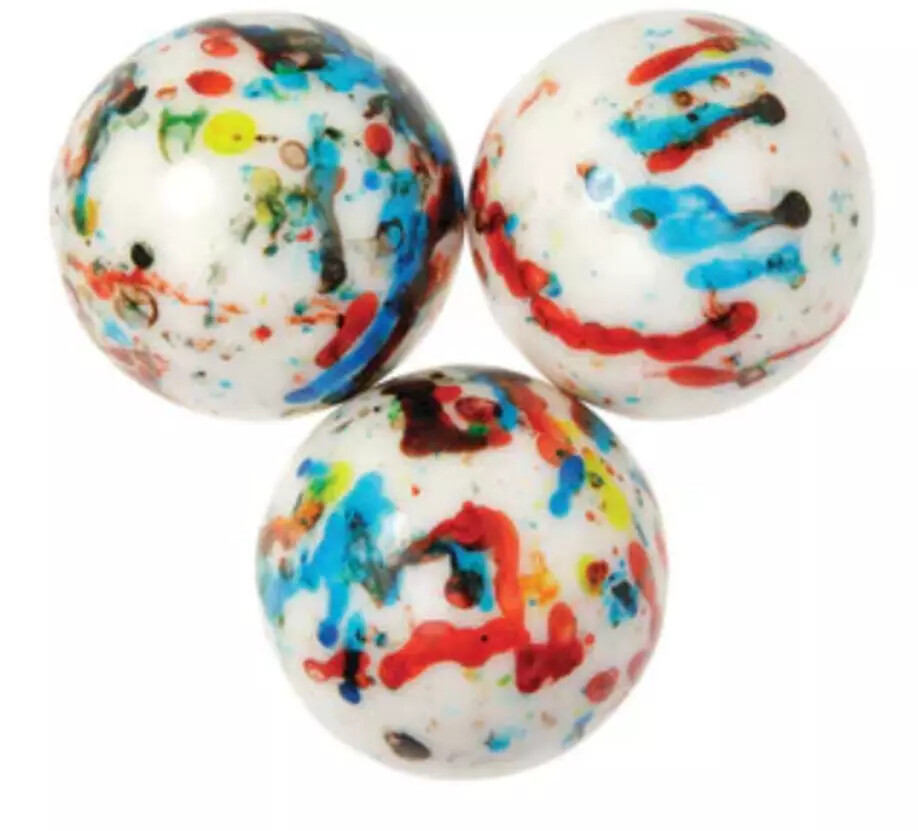 Psychedelic Jawbreakers with Candy Center- Hard Candy 2.25 Inch