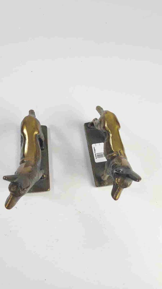 German Shepard Cast Bronze Statue Bookends