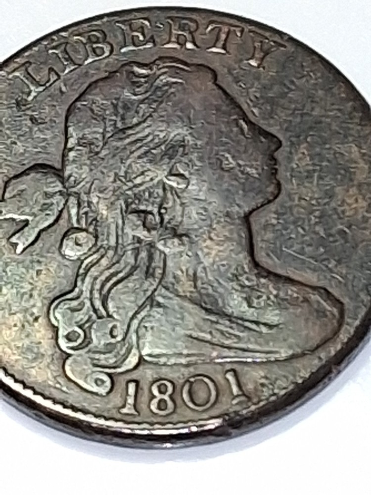 US 1801 DRAPED BUST LARGE CENT🪙1