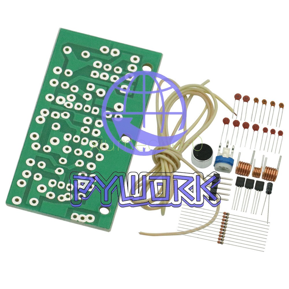 DC 1.5V-9V FM Wireless Microphone DIY Electronic Learning Kits 80MHz-108MHz NEW