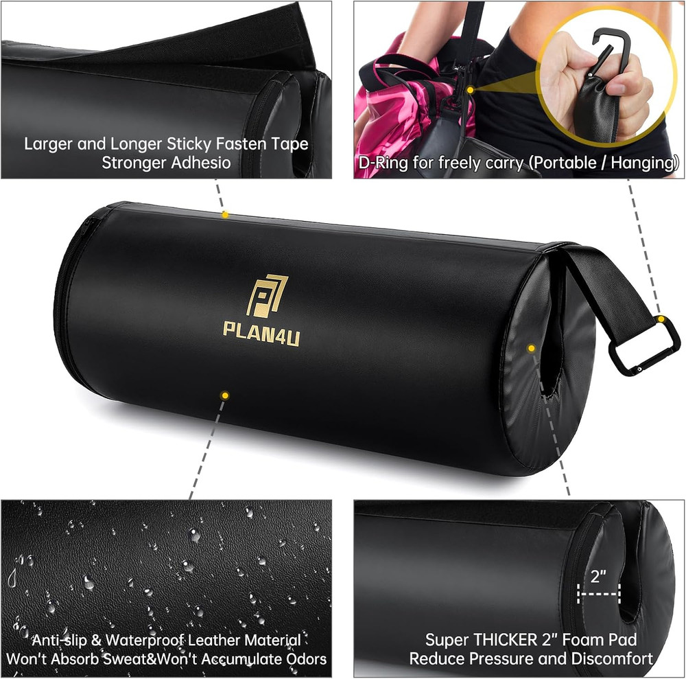 Upgraded Barbell Pad for Hip Thrust & Bench Press Weightlifting Support