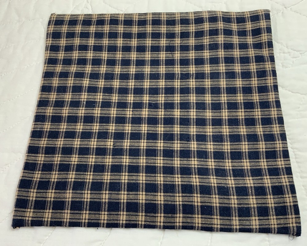 Antique Patchwork Quilt Table Topper, Rectangle, Four Patch, Early Calico Prints