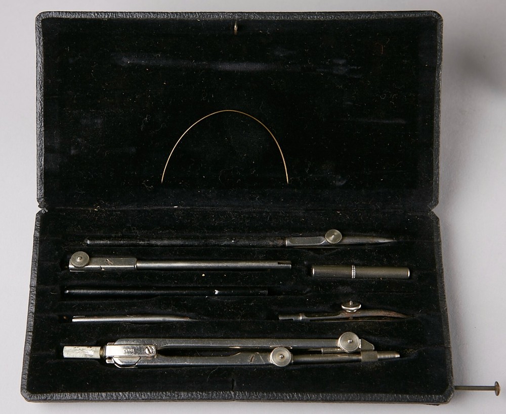 Vintage Technical Drawing Set By Gebruder Haff ~ Germany