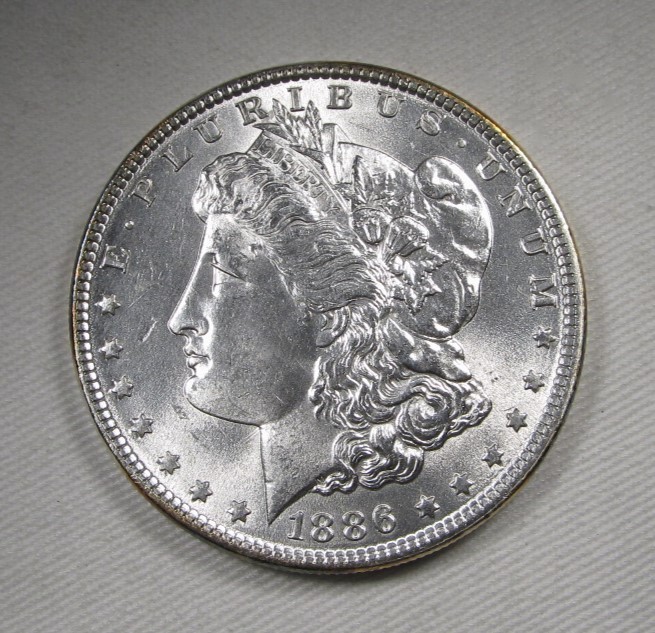 1886 ERROR Silver Morgan Dollar Coin AP40