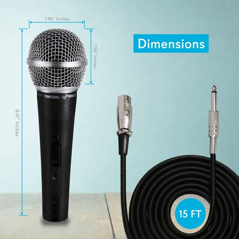 Foldable Tripod Microphone Stand with Professional Dynamic Vocal Microphone