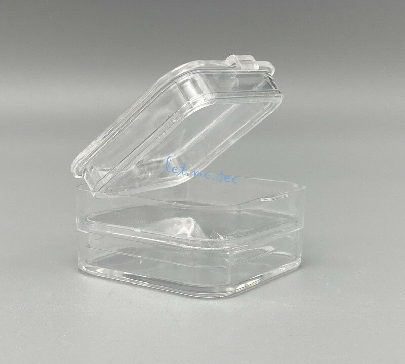 Hinged Display Box Jewelry Boxes Clear Membrane case Denture False Teeth Case