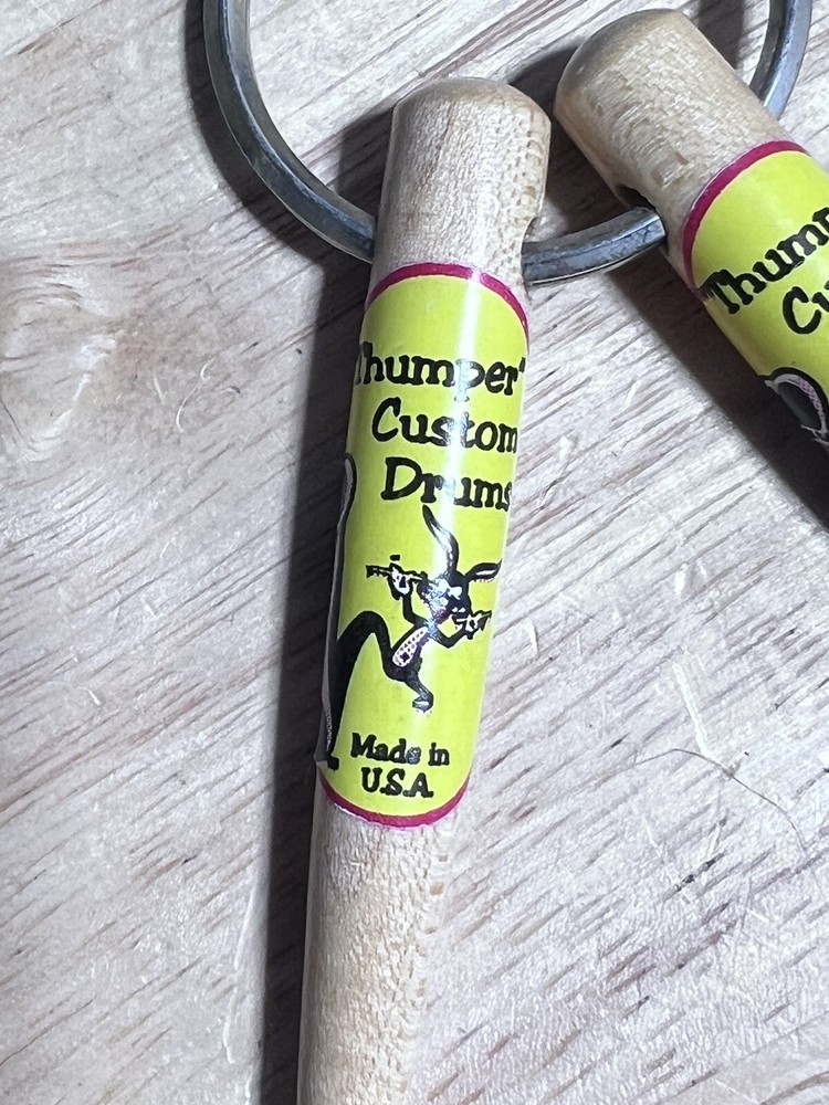 Thumper Custom Drums Key chain 3” Sticks