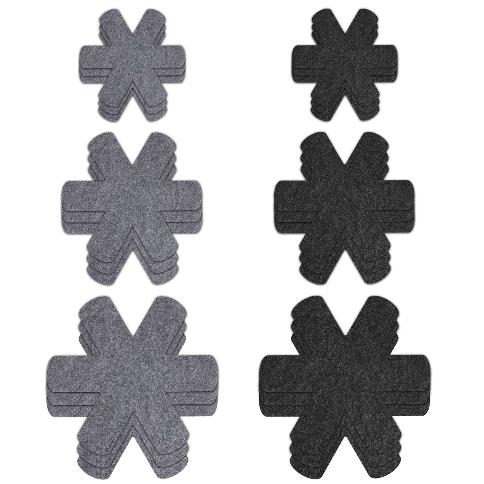 12x Pot Pan Protectors, 3 Sizes of Felt Pan and Pan Separator Pads, Anti-Scratch