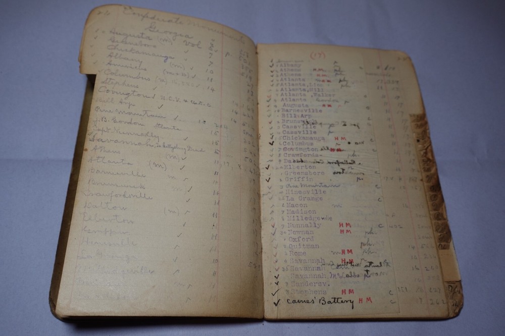 Civil War Antique Handwritten Notes Information Unique Historical Notebook
