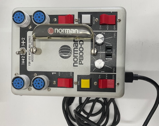Norman P800 strobe unit plus lights and stands