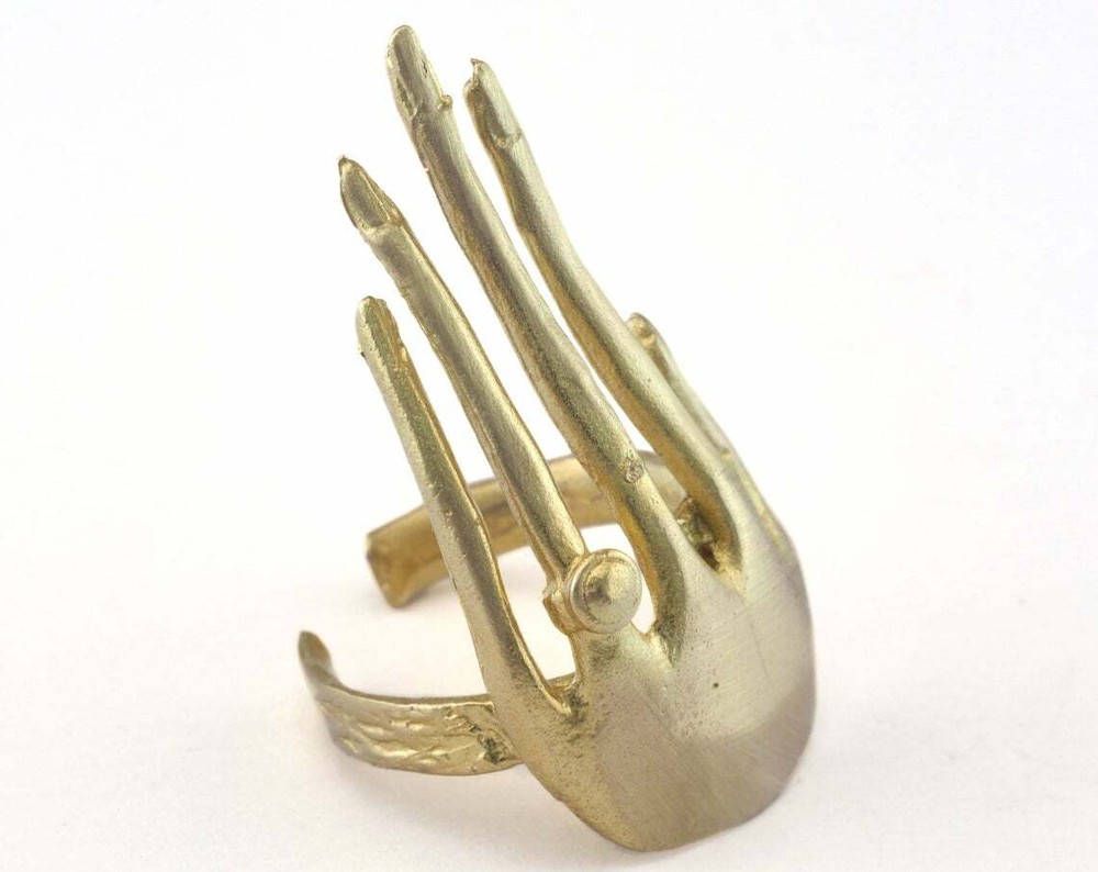 Hand Adjustable Ring brass (Color Options) 18mm 7.5US innsize Adjustable 2730