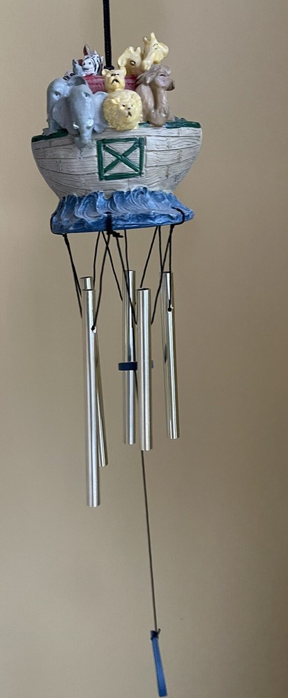 Viintage Jim Shore Designs Noahs Ark Windchimes