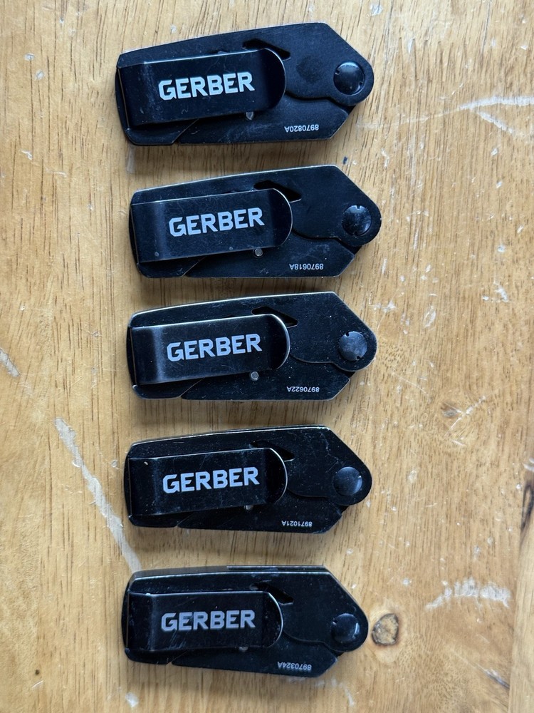 Gerber EAB E.A.B. Lite Black Folding Utility Blade Knife EDC Razor Cutter Used