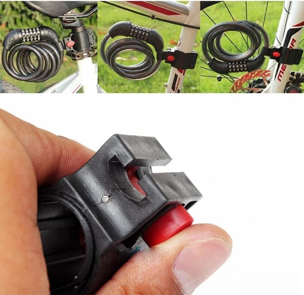 2-Pack Waterproof Bike Lock Holder - Universal U-Lock Frame Mounting Bracket