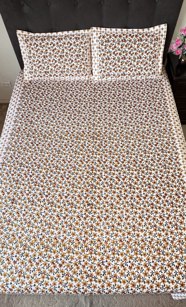 Bedsheet and pillow covers (100% Cotton)