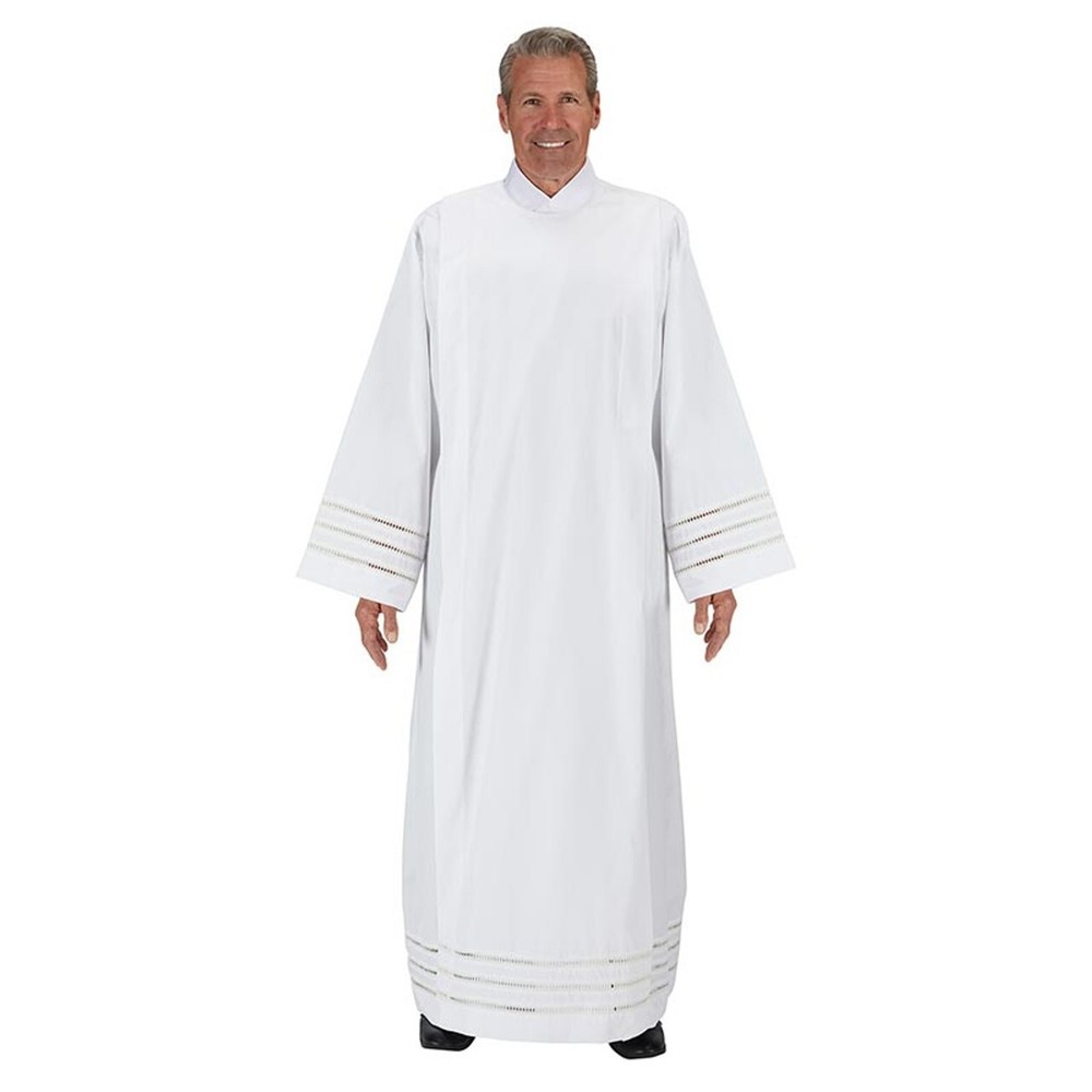 Alb Trinity Front Wrap Church Vestment Large New