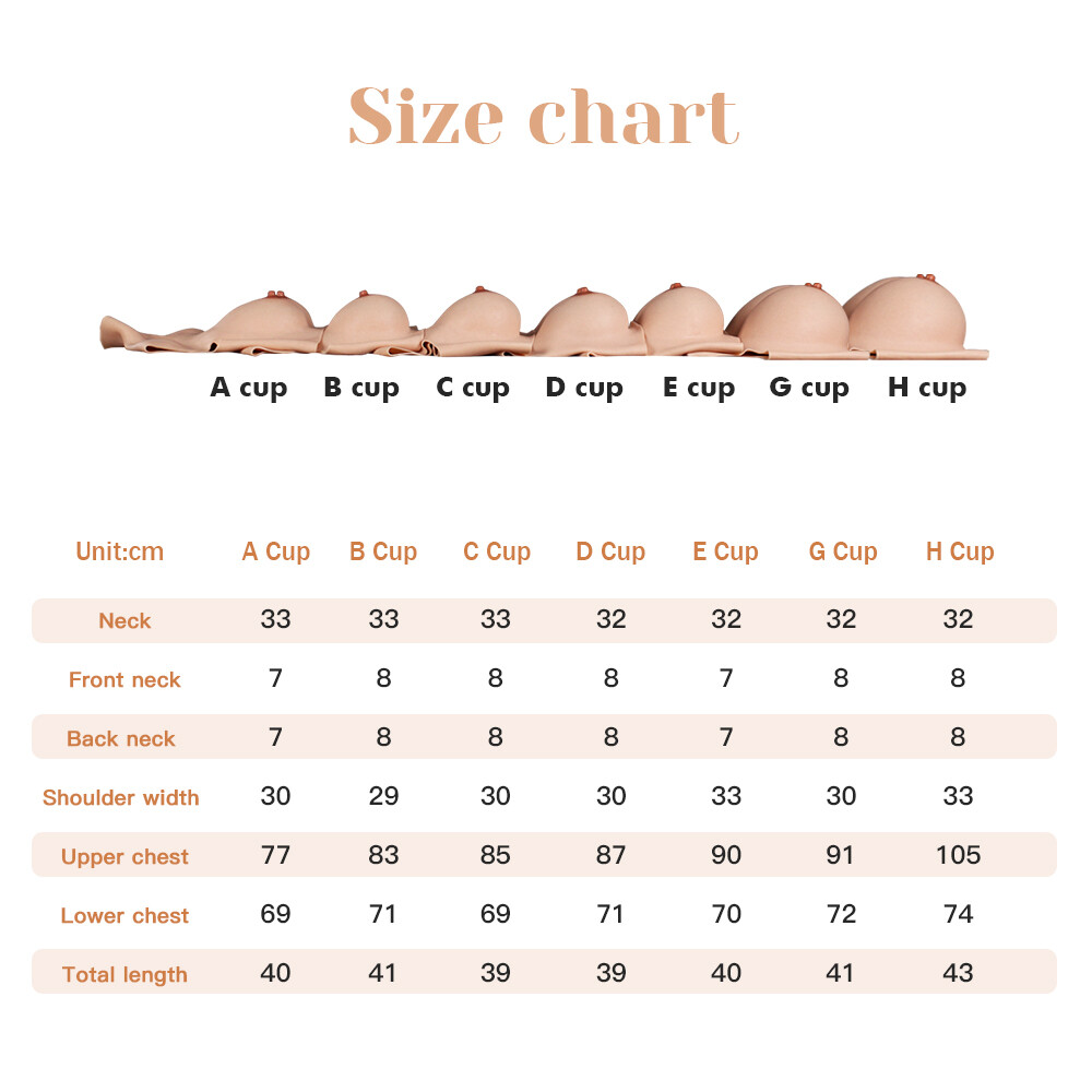 Silicone Realistic Breast Forms Fake Boobs For Crossdresser Drag Queen A-H Cup