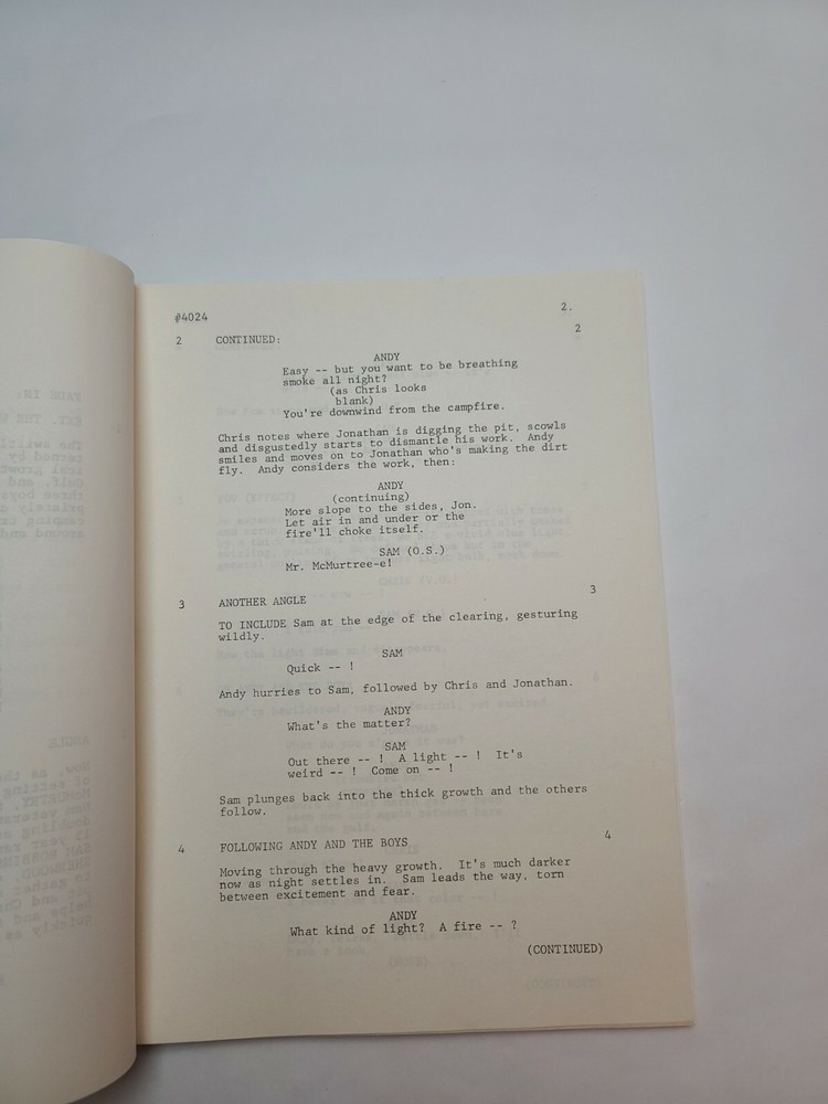 PROJECT U.F.O. / Albert Aley 1978 TV Script, "The Scoutmaster Incident"