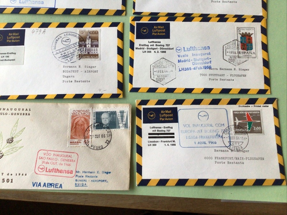 Airmail stamps covers 12 Mixed World Covers Ref A1332
