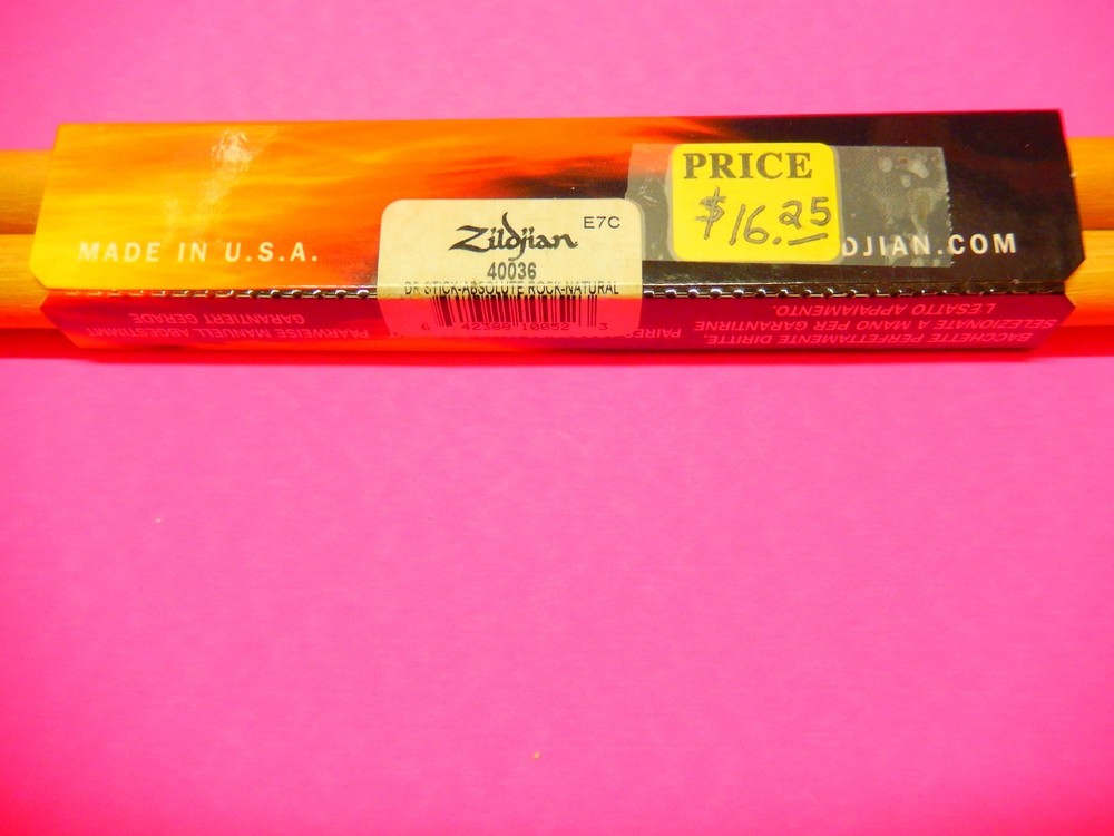 Zildjian Drumsticks, ROCK drumsticks, Blunt Ends Absolute Rock