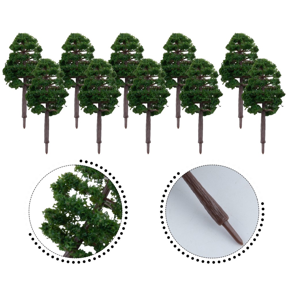 20Pcs 8CM for MINI Model Trees Landscape Decor Train Layout Accessories DIY
