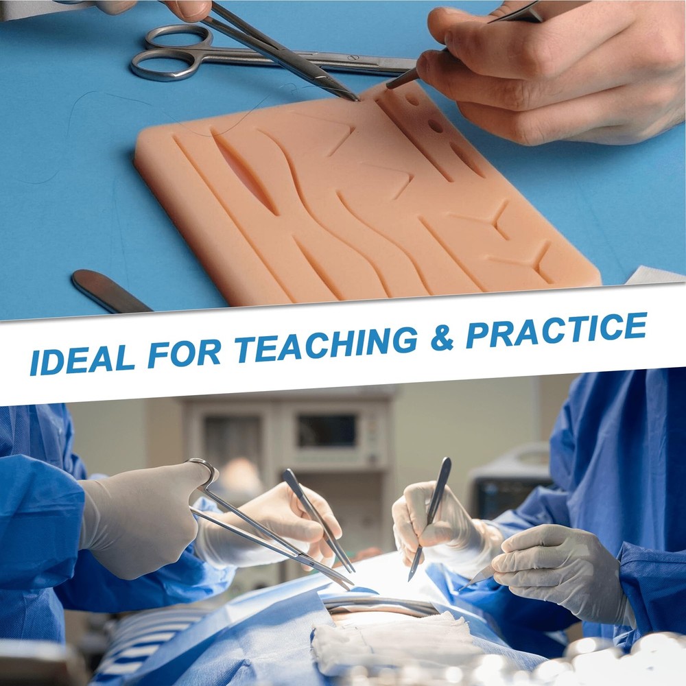 Spectabilis Suture Practice Kit,Silicone Suturing Pad with Wound Closure Trai...