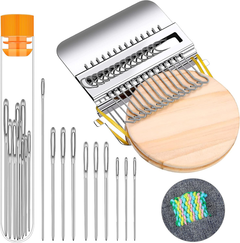 Speedweve Darning Small Loom Machine Type Weave Tool 14 Hooks Speedweve Weaving