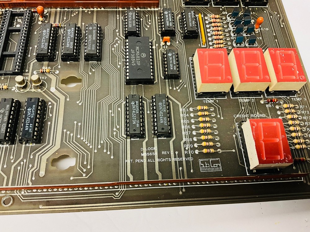 Merit Pub Time Arcade Dart Machine pcb D-Logic MB5654 AS IS UNTESTED