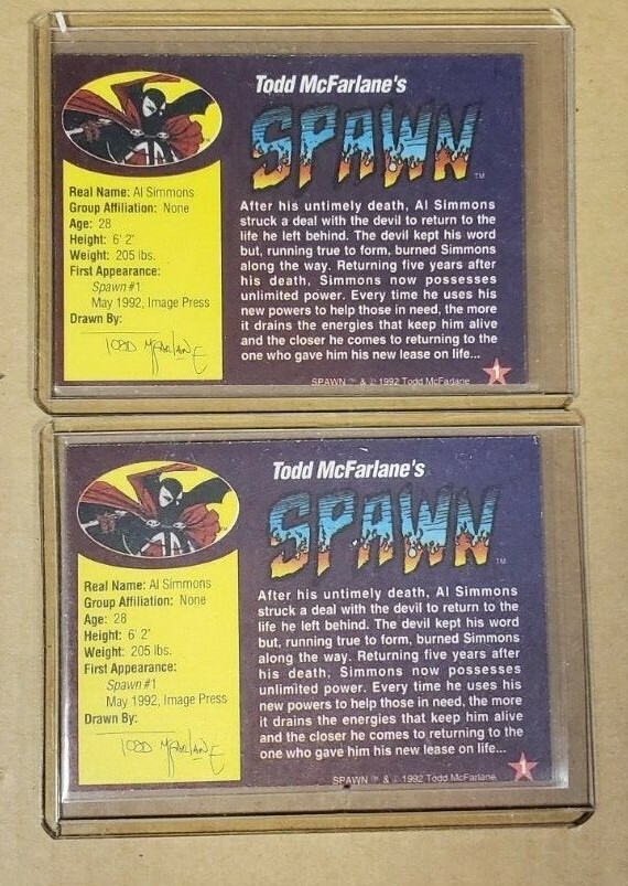 WIZARD SPAWN CARD AUTOGRAPHED BY AL SIMMONS AKA SPAWN