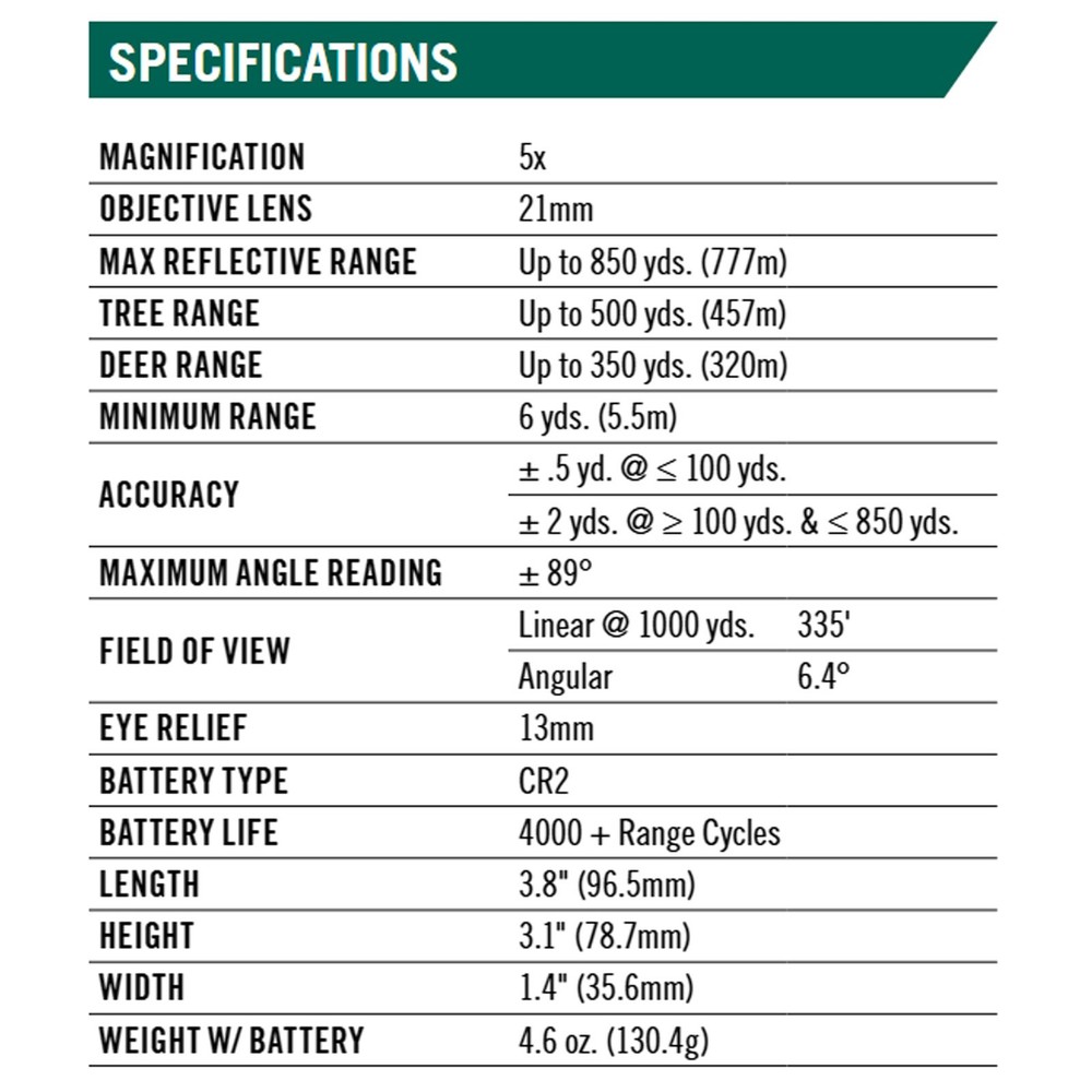 VORTEX Triumph HD 850 Laser Rangefinder (LRF-TRI850)