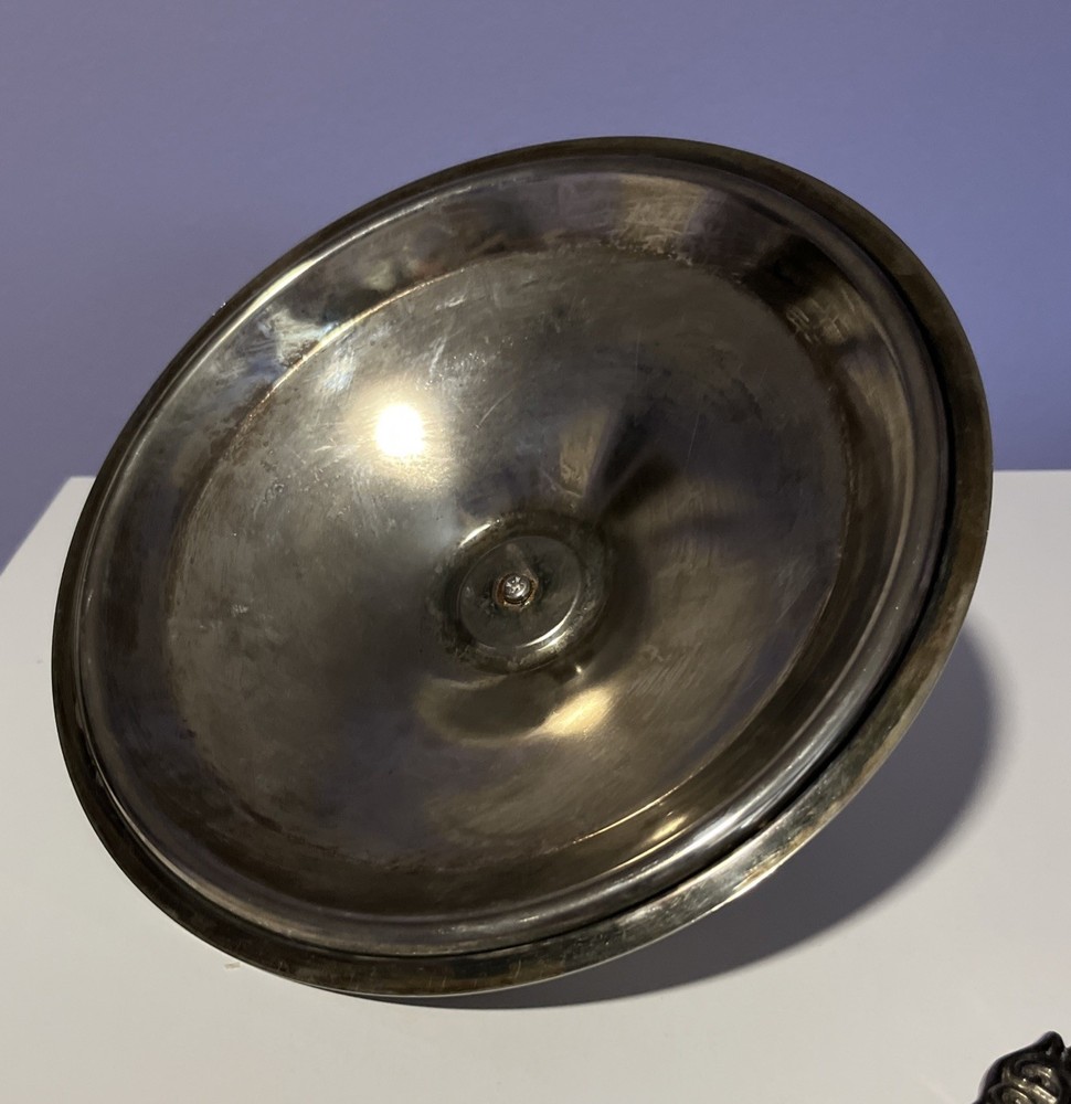 Vintage Silver Plated Server Base & Lid For Casserole Baking Serving Dish