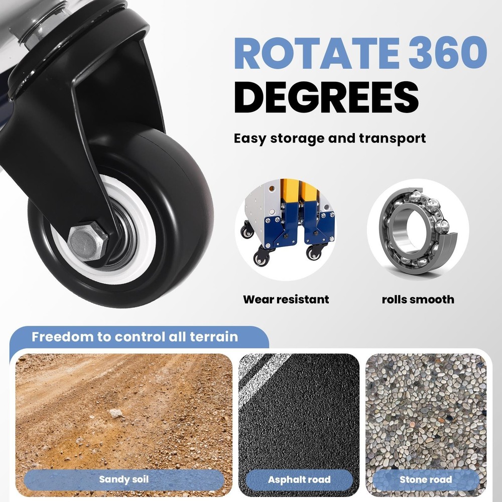 Welding Table 2200lbs Folding Workbench Stand with 5-Level Adjustable Height