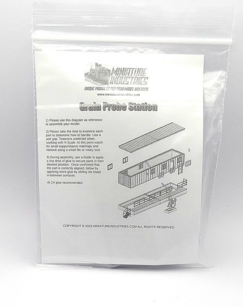 N Scale Grain Probe Station Kit for Grain Elevator Structures 1:160