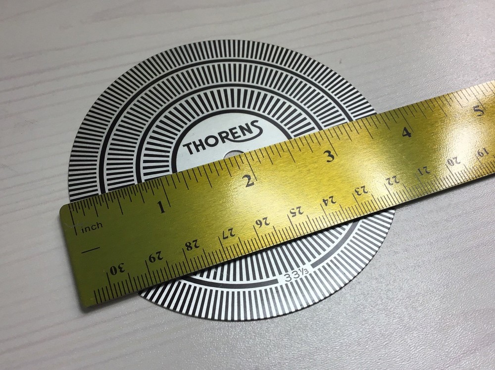 THORENS Strobe Disc Speed Check disc