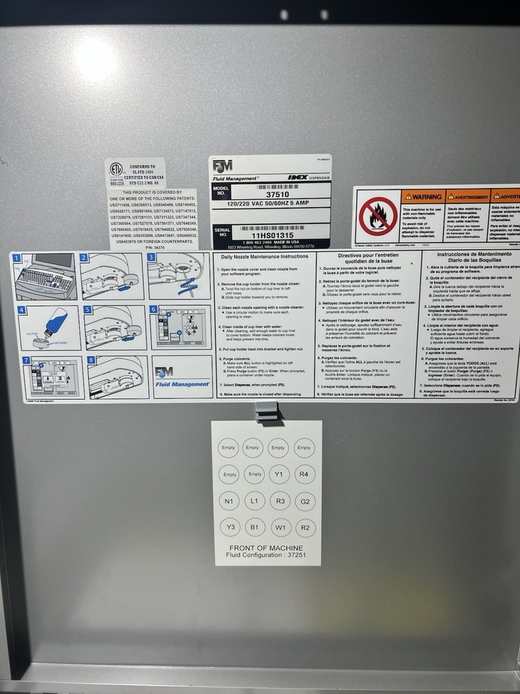 Fluid Management Accutinter 1500HS Paint Automatic Dispenser