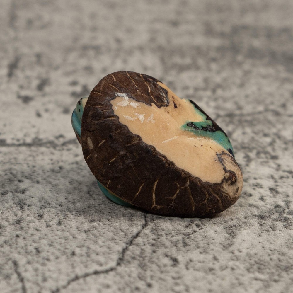 Vintage Blue Dolphin Tagua Carving