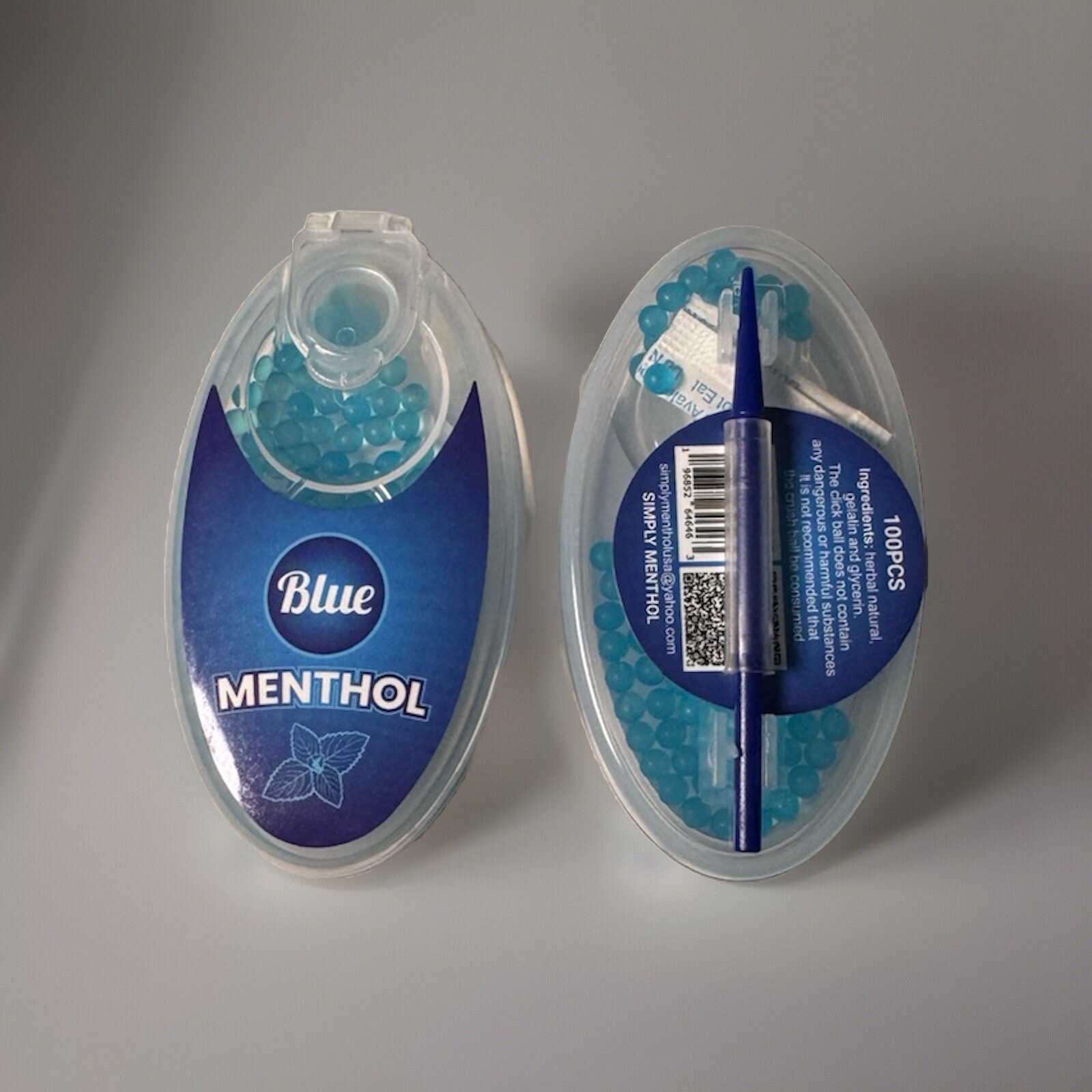 Cigarette Crush Balls Blue Menthol Aroma Balls Beads (10X Bundle) 100 Count Each