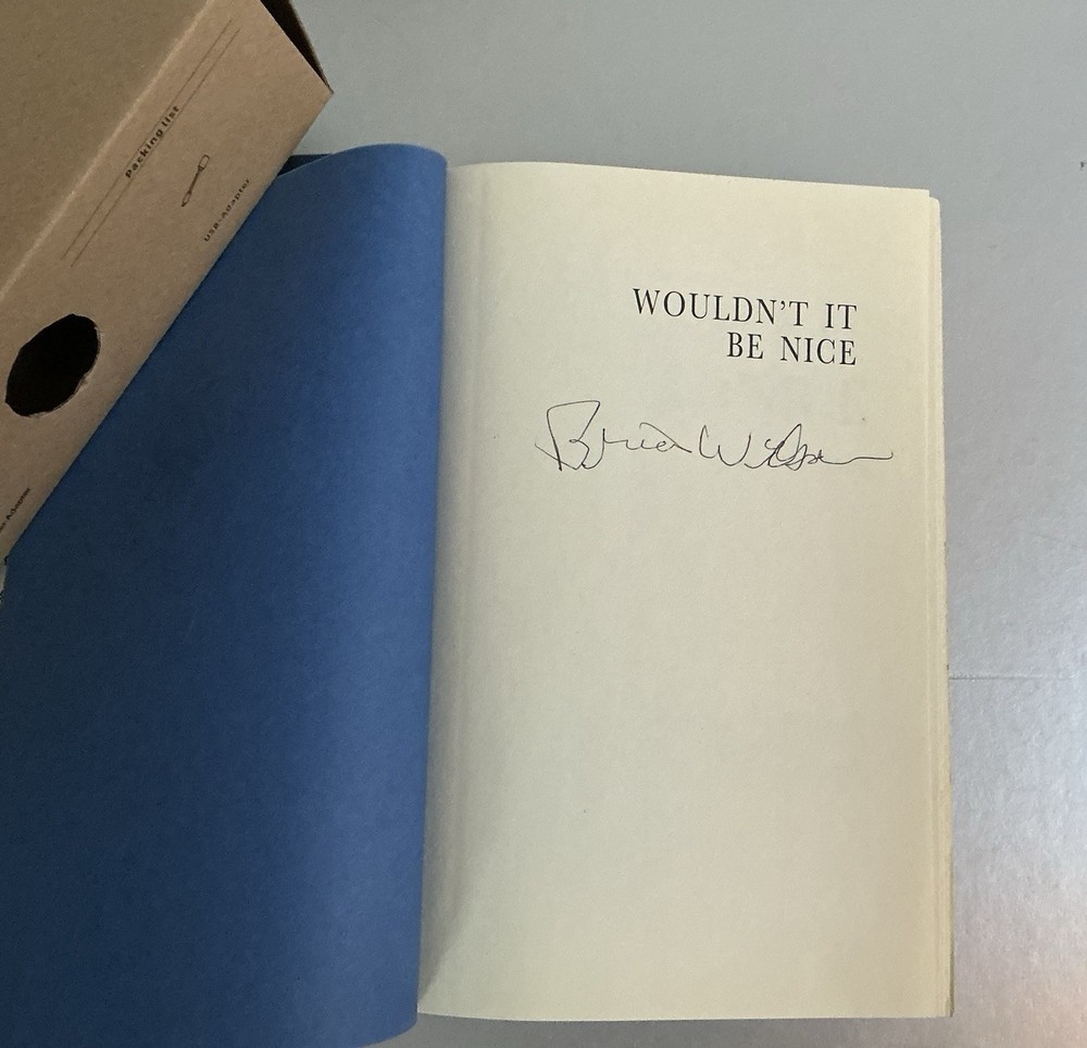 SIGNED Brian Wilson Wouldnt It Be Nice My Own Story FIRST EDITION Hardcover Book